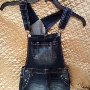 Kid jean shorts romper